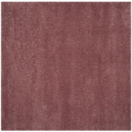 Safavieh Shag Power Loomed Square Area Rug, Rose - 6 ft.-7 in. x 6 ft.-7 in. SG151-3737-7SQ